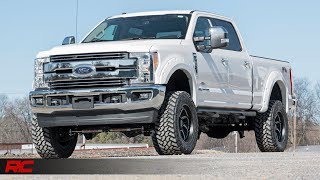 2017 Ford F250 Super Duty 45inch Suspension Lift Kit by Rough Country [upl. by Ailemac147]