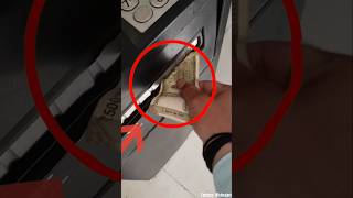 OMG Note Stuck In ATM Machine shorts youtubeshorts atm [upl. by Geis159]