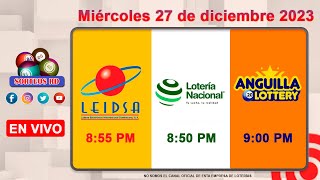 Lotería Nacional LEIDSA y Anguilla Lottery en Vivo 📺│Miércoles 27 de diciembre 2023  855 PM [upl. by Geiss738]