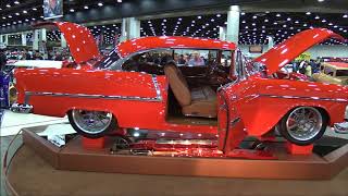 Larry Gayharts 1955 Chevy Hardtop At The 2018 Detroit Autorama [upl. by Biernat]