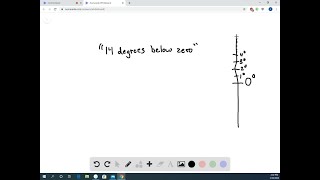 Translate each phrase into an expression with integers Do not simplify a temperature of 14 degree… [upl. by Callahan]