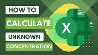 Boost Your Excel Skills Learn How to Calculate Unknown Concentration Using Trendline  Basic Steps [upl. by Harle593]