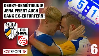 DerbyDemütigung JenaParty dank ExErfurtern CZ Jena  RotWeiß Erfurt  Regionalliga Nordost [upl. by Aehsan170]