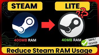 🚀Optimise Steam for Gaming  FIX High RAM Usage  Windows1011 Working 2024 ✅ [upl. by Mira]