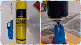 How to Refill a Gas Flame Lighter in Hindi [upl. by Eico]