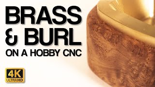 Garage CNC Solid Burl amp Billet Brass Inlays  Feeds amp Speeds [upl. by Harty]