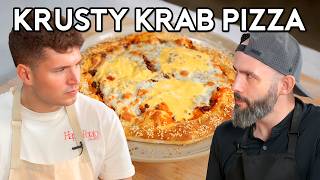 Can We Recreate the Krusty Krab Pizza Babish vs NickDiGiovanni [upl. by Ronnica911]