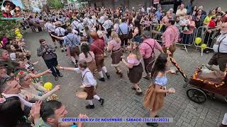 CONTINUAÇÃO DESFILE OKTOBERFEST BLUMENAU NA XV DE NOVEMBRO SÁBADO 211023 [upl. by Ahseram296]