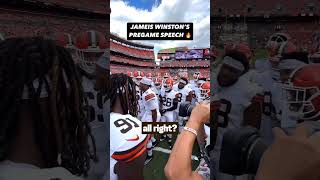 Jameis Winston pregame speech nfl shorts nflspeech trending games sports [upl. by Bendix864]