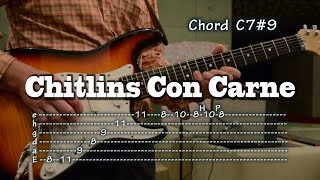 Chitlins Con Carne  Guitar tab and chord como tocar lesson Kenny Burrell レッスン [upl. by Freudberg]