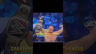 Greatest Title Changes In WWE Edit ❤️ shorts [upl. by Alvar432]