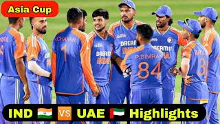 India A vs UAE Highlights 2024 IND A VS UAE Mens T20 emerging Asia Cup 2024 highlights IND VS UAE [upl. by Atikat]