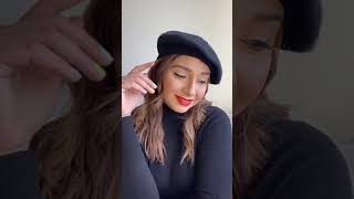 How to wear a Beret Hat 2 ways  Perfecting the French Style [upl. by Lotsirhc]