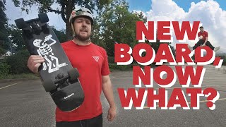 HOW TO LONGBOARDSKATEBOARD FOR BEGINNERS [upl. by Nilrem]