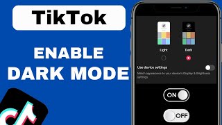 How To Enable DARK Mode On TikTok  NEW UPDATE [upl. by Salema]