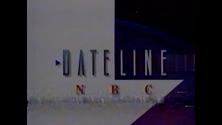 Dateline NBC November 30th 1993 WLBZ TV Broadcast [upl. by Daly]