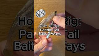 How to Rig a Paddle Tail Soft Plastic Bait 3 Ways fishing fishingtips bassfishing howto [upl. by Yuht]