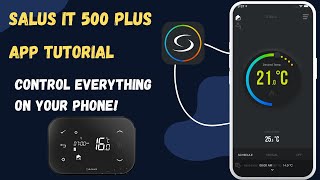 How to control Salus IT 500 thermostat on your PHONE [upl. by Atiekal]