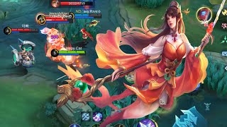 ODETTE AUSPICIOUS CHARM MELTING EVERYTHING  BEST BUILD TO MELT YPUR ENEMIES MOBILE LEGENDS [upl. by Jeane]