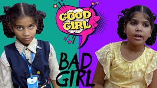 Good Girl vs Bad Girl  comedy video  rider mallesh new video  childrens awarness video  ❤️ [upl. by Nafis]