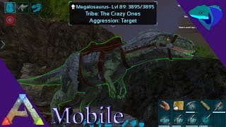 SOLO MEGALOSAURUS TAMING Ark Mobile S1E32 [upl. by Ezaria]