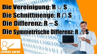 Die Relationale Algebra Teil 1 Die Mengenoperationen [upl. by Ocimad]