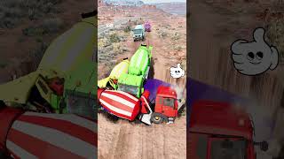 mixertruck truck pothole simulation shorts [upl. by Dajma367]