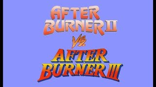 After Burner II MegaDrive vs After Burner III MegaCD [upl. by Asyal]