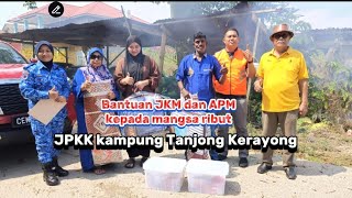 Bantuan JKM dah APM kepada mangsa ribut kampung Tanjong Kerayong Rabu 30102024 [upl. by Lamrouex]