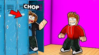 ROBLOX CHOP HID INSIDE LOCKER IN HIDE AND SEEK CHALLENGE [upl. by Aidni]