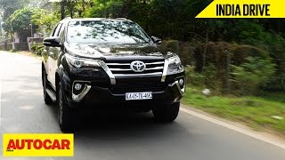 Toyota Fortuner  India Drive  Autocar India [upl. by Alfi250]