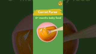 Carrot Puree for 6 months babies  babyfood baby babyrecipes [upl. by Irac]