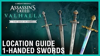 Assassins Creed Valhalla The Siege of Paris OneHanded Swords Location Guide [upl. by Aiyekal]