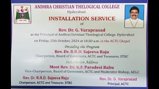 ANDHRA CHRISTIAN THELOGICAL COLLEGE HYDERABAD [upl. by Sykes305]