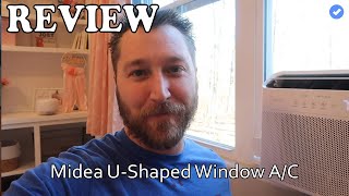 Midea 8000 BTU UShaped Smart Inverter Window AC  Installation amp Review 2023 [upl. by Adiaj]