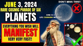 ✅June 3 2024 Six PLANETS Align  Manifest Miracles This Day  June Astrology [upl. by Juta]