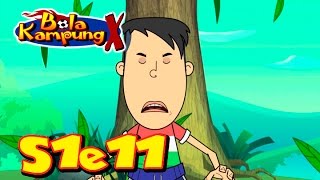 🇲🇾 Bola Kampung X  S1E11  Kekebalan Dinding Terakhir Malay  Kartun KanakKanak [upl. by Atiekan]