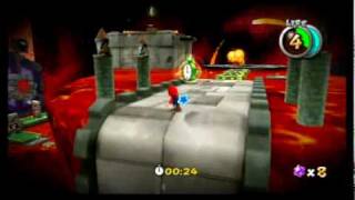 Super Mario Galaxy 2 100  Bowsers Lava Lair Comet  Lava Lair Speed Run [upl. by Colas]