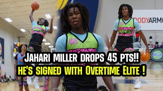 Jahari Miller Drops 45 pts at MSHTV OTEs Next Star PG [upl. by Akcimehs]