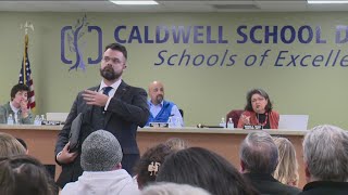 Caldwell School District meeting ends in chaos [upl. by Lewes]