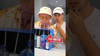 Guess CHEAP vs EXPENSIVE Fiji Water Challenge 💰 shorts [upl. by Omarr]