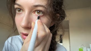 ASMR doing my makeup  soft spoken chat [upl. by Feliza]