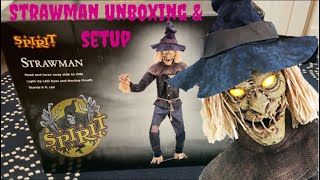 Strawman unboxing and setup — Spirit Halloween 2022 [upl. by Auhsaj]