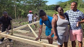 How they do it in Westmoreland  my sister house starts today  building a house for my big sister [upl. by Eyahc150]