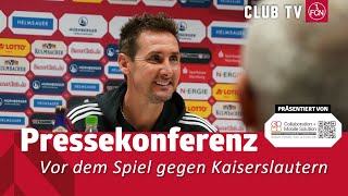 RELIVE Die PK vor dem Spiel gegen Kaiserslautern [upl. by Oicul338]