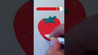 How to draw a yummy strawberry easy step by step🍓 [upl. by Seraphine426]