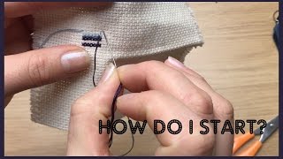 Starting and Finishing your Cross Stitch [upl. by Levenson295]