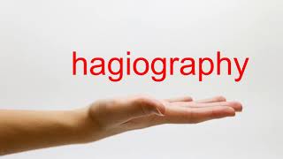 How to Pronounce hagiography  American English [upl. by Tadeo]