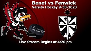 Benet Academy vs Fenwick Varsity Hockey 9302023 [upl. by Munafo]