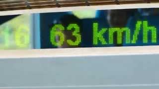 Shanghai Maglev Train accelerates to full speed in real time [upl. by Nylecaj]